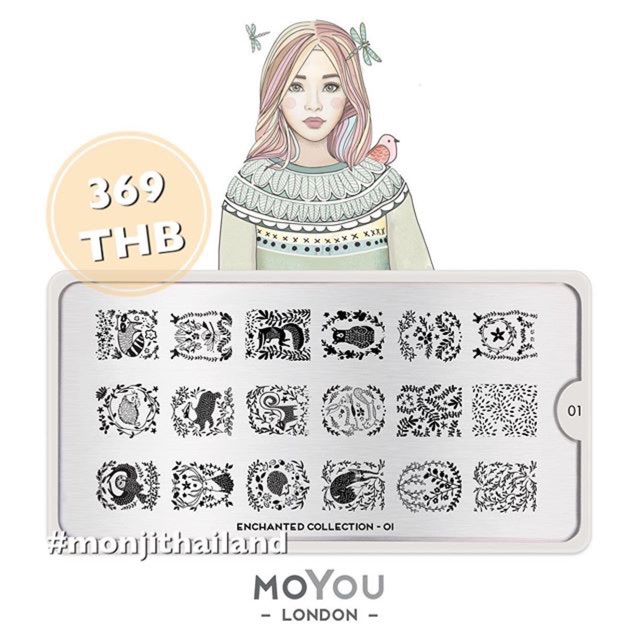 แผ่นแสตมป์เล็บ moyou london