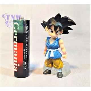 [มือสอง งาน แท้ ญี่ปุ่น ] Son Goku โกคู ตอนเด็ก ยืนกำหมัดขนาด 2" โดยประมาณ ฐานใส