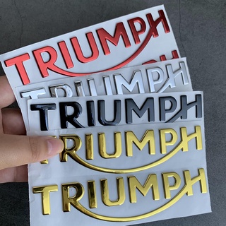 Triumph letter stickers TIGER SPORT 850 900GT 765 TRIDENT 660 STREET TRIPLE R SPEED TRIPLE 1200RS STREET SCRAMBLER 1200 BONNEVILLE T120 T100 BOBBER motorcycle modified fuel tank three-dimensional soft plastic shell decorative stickers