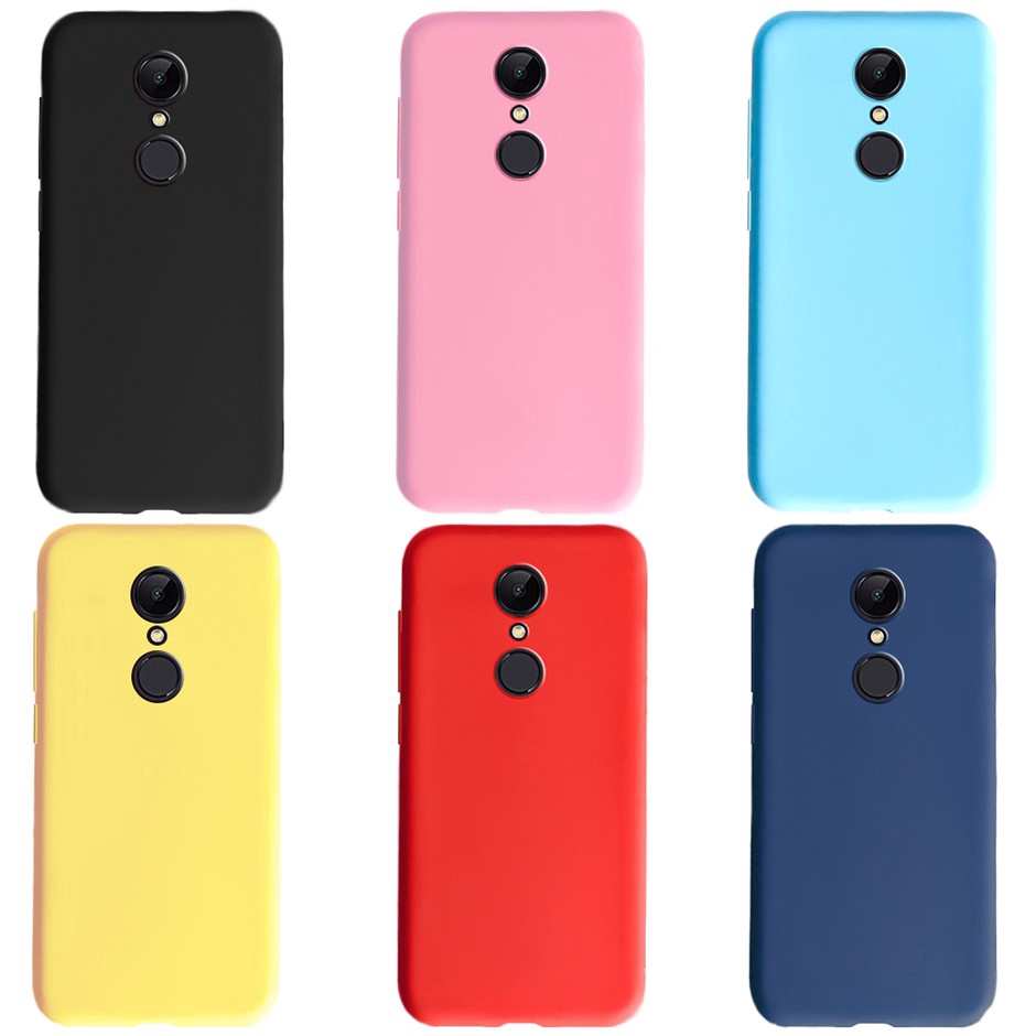 tpu เคสโทรศัพท์มือถือซิลิโคนนุ่มสีแคนดี้สําหรับ redmi 5 plus