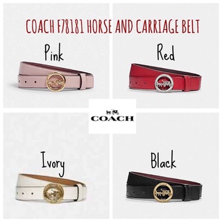 💕COACH F78181 HORSE AND CARRIAGE BELT