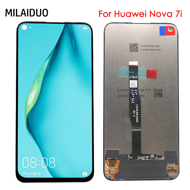 สําหรับ Huawei Nova 7i / NOVA 5i / P40 lite JNY-LX2 JNY-L22B JNY-L21A จอแสดงผล LCD + หน้าจอสัมผัส Di