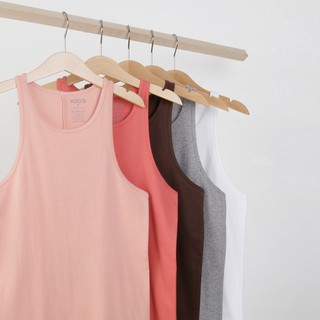 KOOS เสื้อกล้ามริป racer tank  -  100% คอตตอน