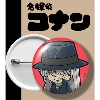 เข็มกลัด โคนัน BADGE CONAN DETECTIVE จิน GIN BLACK SUIT