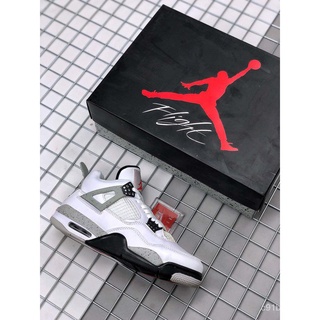 สีใหม✪Air Jordan 4 “ปูนขาว”