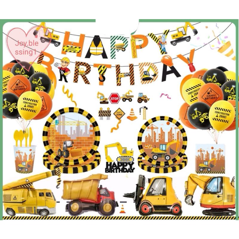 รถ ORAMENT TRACTOR EXCAVATOR จานรถแทรกเตอร์/พลาสติกเชิญขนมรถบรรทุกจาน/TRACTOR TOPPER/TRACTOR CUP จาน