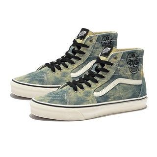 Vans รองเท้าผ้าใบ Sk8-Hi Tapered Denim Embroidery | Olive/White ( VN0A5KRUY33 )