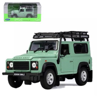 โมเดลรถLand Rover-Defender Wellyเหล็กทั้งคัน 1:24 ประตูและฝากกระโปรงหน้าสามารถเปิดได้