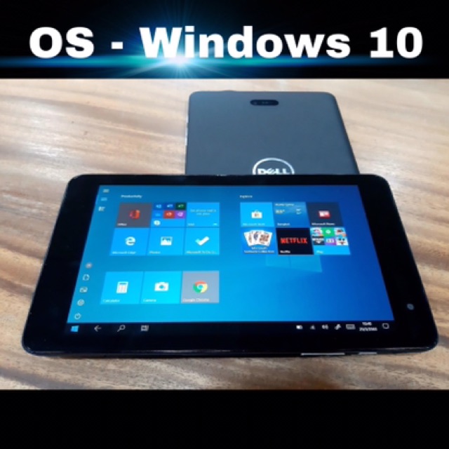 คอมพิวเตอร์ แท็บเล็ตมือสอง Tablet Dell T01D Windows 10 จอสัมผัส ใส่ซิม