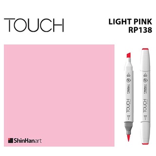 TOUCH TWIN BRUSH MARKER RP138 (LIGHT PINK) / มาร์คเกอร์หัวพู่กัน-หัวตัดขนาดกลาง รหัส RP138 (LIGHT PINK)