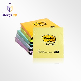 กระดาษโน๊ต โพสต์อิท Post it กาวในตัว สีพาสเทล , สีนีออน