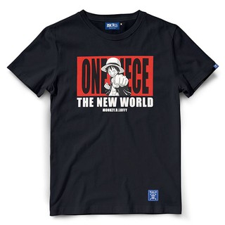 ย้อนยุคเสื้อยืดวันพีช One Piece 697 / LUFFY (สีดำ - สีขาว)S-5XL