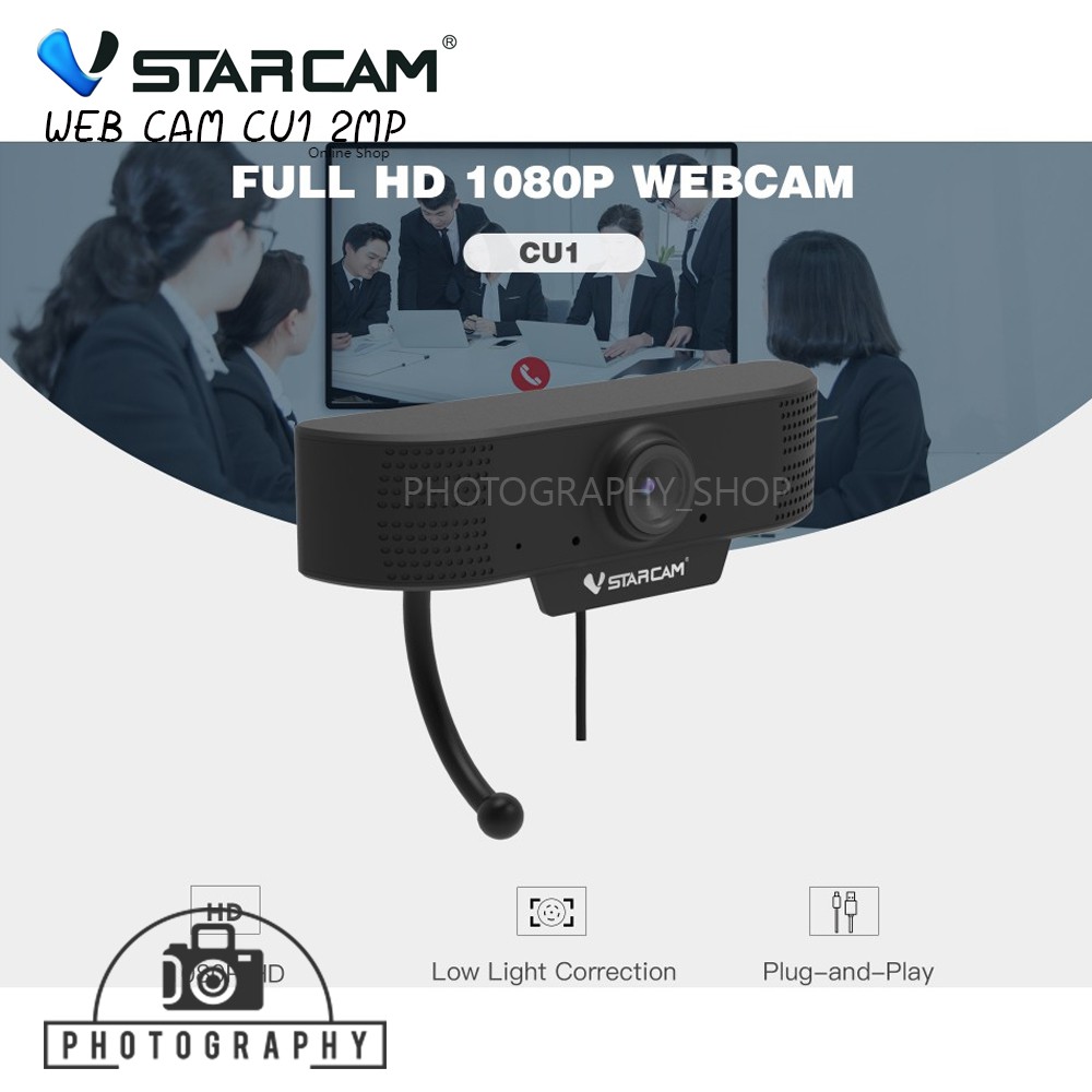 Vstarcam Webcam รุ่น CU1 FULL HD 1080P ใช้ได้ทั้ง IP HD USB PC MAC OS