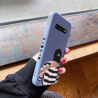 เคสสำหรับ Samsung galaxy S10 4G S10 5G S10E S10 Lite S10 Plus S9 S9 Plus เคสเด็กชายแฟชั่นแบรนด์ใหม่ออกแบบด้านข้างปลอกโทรศัพท์อ่อนคลุมทั้งหมดเคสซิลิโคนลายกล้องเคสป้องกันใหม่กรณีกรณี