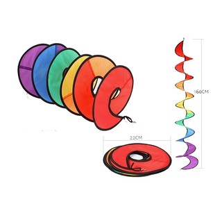 ⚡️[จัดส่งเร็ว 1-2 วัน] ⚡️เรนโบว์ พรอพแต่งเต็นท์ Rainbow Spiner ธงแต่งเต็นท์ ยาว 1.6 M สินค้าพร้อมส่งจากไทย By Superkidz