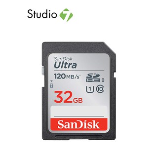 SanDisk Ultra SDHC SDSDUNC4 32GB 120MB/s R C10 (SDSDUN4-032G-GN6IN) การ์ดหน่วยความจำ by Studio7