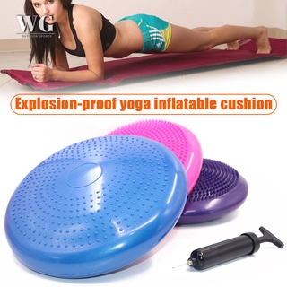 WPGY Inflated Air Stability Wobble Cushion Anti-Bursting Wiggle Seat Inflatable Exercise Fitness Core Balance Disc for Chair @th