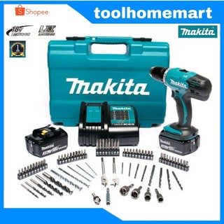 MAKITA สว่านไขควง รุ่น DDF453FX13 แรงดันไฟฟ้า 18 โวลต์ พร้อมแบเตอรี่ 3 แอมป์