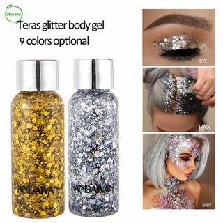 CF Eye Glitter Body Face Glitter Gel Flash Heart Loose Sequins Party Festival Glitter Decoration