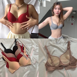 มีราคาส่ง📌บราดันทรงดูม อกวี อกร่อง Basic push-up bra 1890