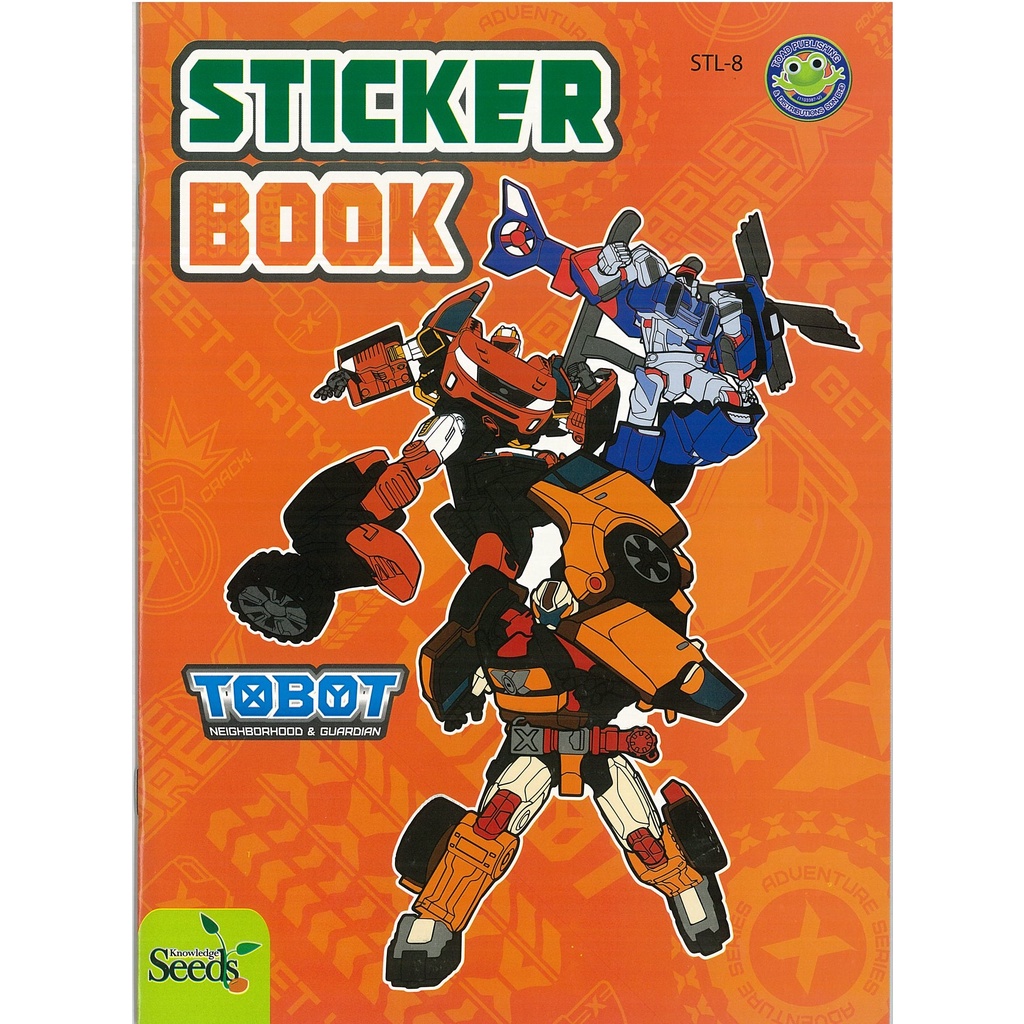 สติ๊กเกอร์ TOBOT BOOK BUKU STIKER TOBOT NEIGHBORHOOD & GUARDIAN