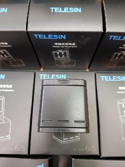 TELESIN HERO8 แบตเตอรี่เสริม/กล่องชาร์จแบบบรรจุแบตเตอรี่ HERO6/HERO7Black/HERO8Black GP-BTR-801-B / GP-BNC-801
