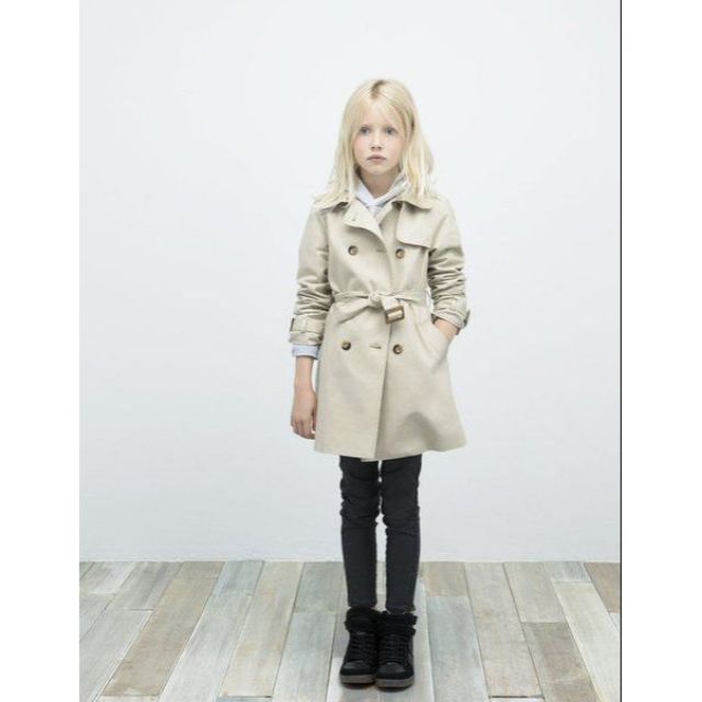 เสื้อโค้ท Zara trench coat มือสอง