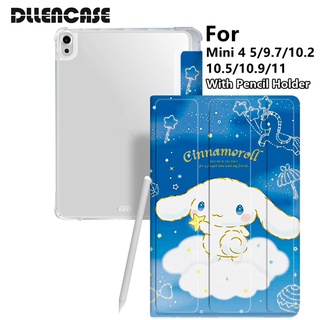 Dllencase เคส พร้อมช่องใส่ดินสอ สําหรับ For iPad 2021 Pro 11 2019 2020 10.2 7 8th Generation 2018 9.7 5 6th Mini 4 5 Air 4 10.5 10.9 A259