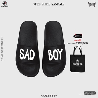 ร้านค้าเล็ก ๆ ของฉัน9FEB Sad boy slide sandals แถมฟรี TOTE BAG NINEFEBยินดีต้อนรับสู่การซื้อ