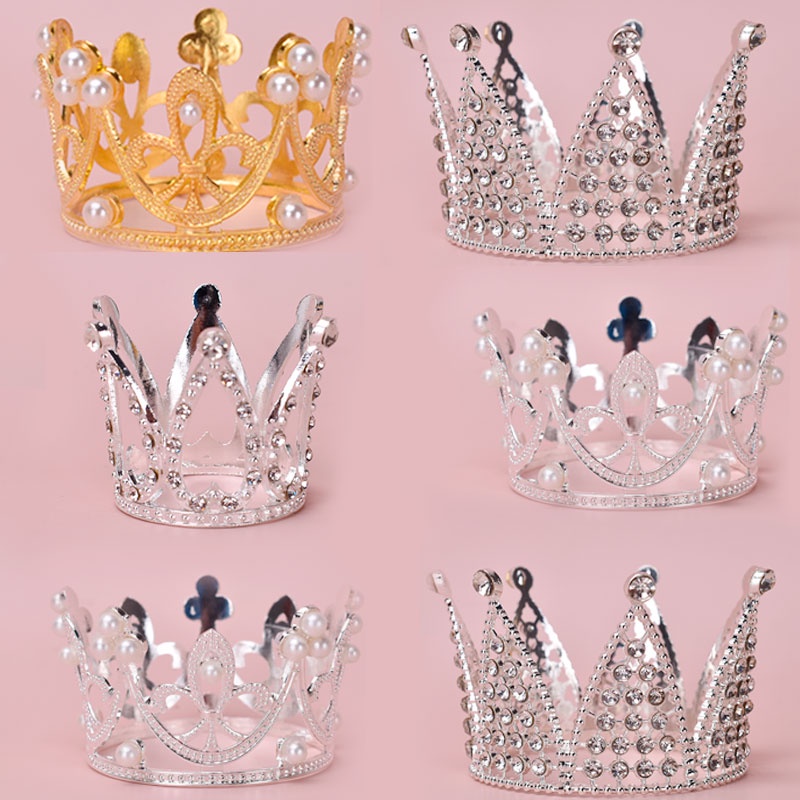 มงกุฎเพชรแปดเหลี่ยมสุขสันต์วันเกิดมงกุฎตกแต่งมินิมงกุฎตกแต่งเค้กวันเกิดมงกุฎของขวัญวันเกิด