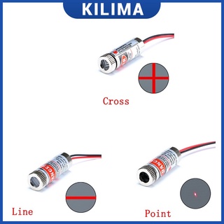 โมดูลหัวเลเซอร์ไดโอด โฟกัสได้ 650nm 5mW สีแดง ปรับโฟกัสได้