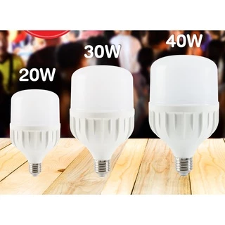 EVE หลอดไฟ LED Shop Bulb ทรงกระบอก ขั้ว E27 มาตรฐาน 20W 30W 40W แสงขาว แสงเหลือง