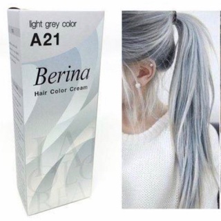 ครีมยัอมผม เบอรีน่า A21 สีเทา