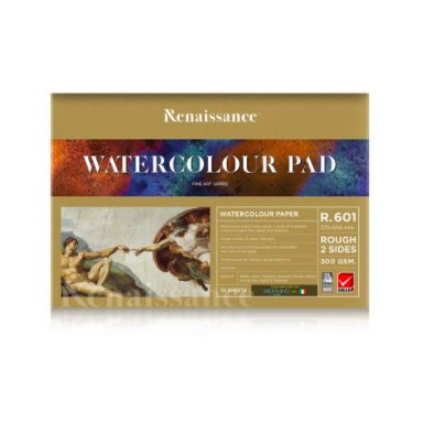 Renaissance กระดาษ 300แกรม สำหรับ paint สีน้ำแบบหยาบ