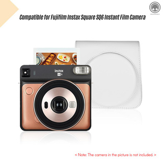 ANDOER กระเป๋าหนัง Pu พร้อมสายคล้องปรับระดับได้สําหรับกล้อง Fujifilm Instax Square Sq6