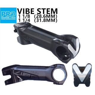 คอแฮนด์จักรยาน Pro รุ่น Vibe Alloy Stem -/+10 คอปกติ และ OD2 พร้อมฝาปิด