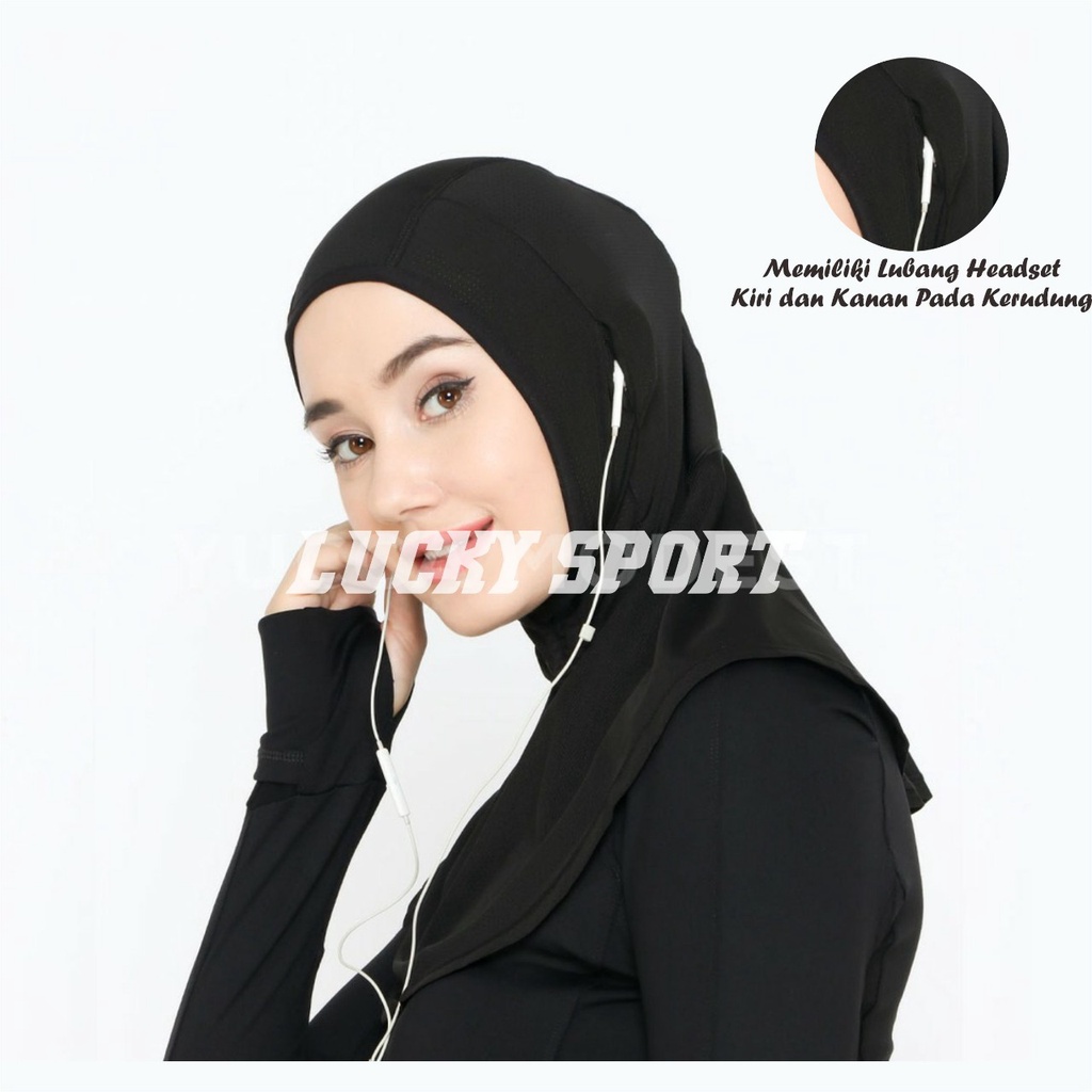 Hijab SPORT HIJAB Instant HIJAB วอลเลย์บอลบาสเกตบอล GYM FITNESS ZUMBA ว่ายน้ํา