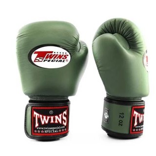 นวมชกมวย Twins Special BGVL3 Velcro Boxing Gloves Olive Green