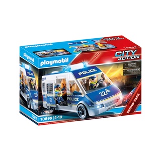 Playmobil 70899 Promo Pack Police Van with Lights and Sound ฟิกเกอร์ โปรโมแพ็ค รถตู้ตำรวจมีไฟมีเสียง
