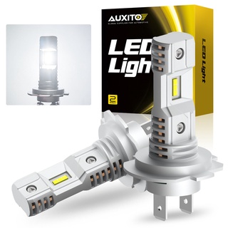 Auxito หลอดไฟหน้ารถยนต์ LED H7 6000K 12V ขนาดเล็ก สีขาว สําหรับไฟหน้ารถยนต์ H7 2 ชิ้น