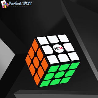 Ps Magic Cube ShengShou Mr. M รูบิคแม่เหล็ก สีดํา 3X3 3x3x3 เมตร