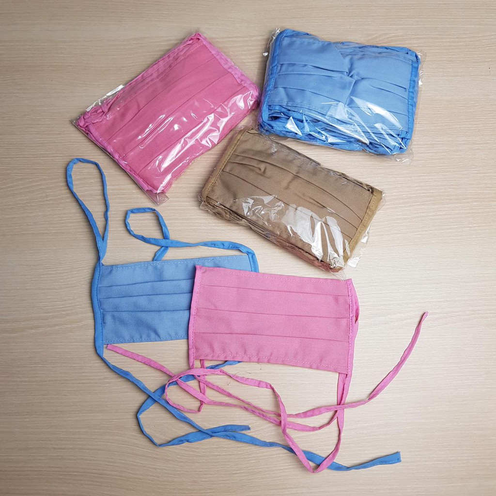 MKY CLOTHING CLOTH MASKS WITH STRAP 1 DOZEN CONTAINS 12 ชิ้น