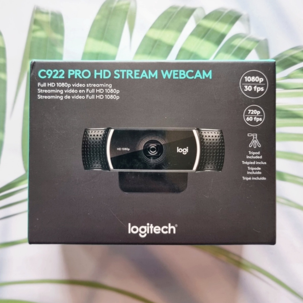 (Logitech®) C922 Pro Stream Webcam โลจิเทค เว็บแคม สำหรับการสตรีมโดยเฉพาะ 1080P Camera for HD Video with Tripod