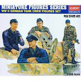 ฟิกเกอร์โมเดล โมเดลทหาร Academy Model 1/35 AC1371 WWII GERMAN TANK CREW FIGURES