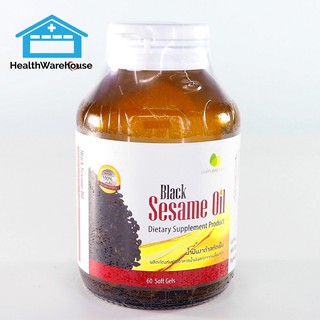 Nature Line Black Sesame Oil 500 mg น้ำมันงาดำ 60 Soft Gels