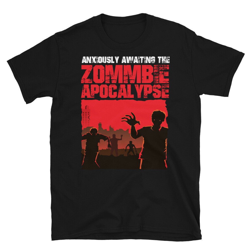 Mens Appreal Zombie Apocalypse คุณภาพสูงที่กําหนดเอง Cool Tshirt