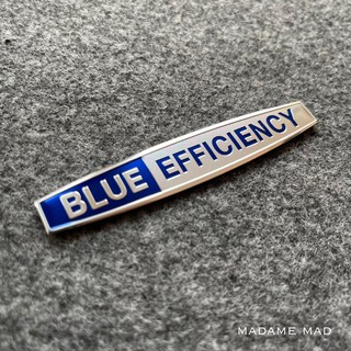 โลโก้ BENZ BLUE EFFICIENCY ชิ้นงานอลูมิเนียมบาง ขนาด 9.9x1.8cm