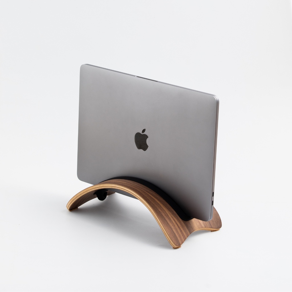 Erban Arc แท่นวางแล็ปท็อปไม้แบบโค้ง ต่อจอนอก ที่ตั้งโน๊ตบุค แท่นวางแล็ปท็อปไม้ แท่นวางแมคบุ๊ค ที่วาง iPad