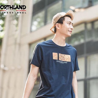 เสื้อยืดแขนสั้น พิมพ์ลาย Norseland แฟชั่นฤดูใบไม้ผลิ และฤดูร้อน สําหรับผู้ชาย