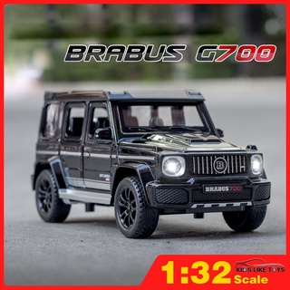 Klt โมเดลรถบัส 1:32 Brabus G700 โลหะอัลลอย พร้อมเสียง และไฟ ของเล่นสําหรับเด็ก